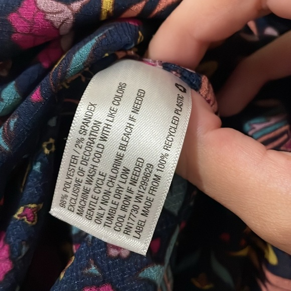 Xhilaration Floral Kimono Cardigan Womens XS Black Open Front Sheer Summer Cover - Picture 4 of 6